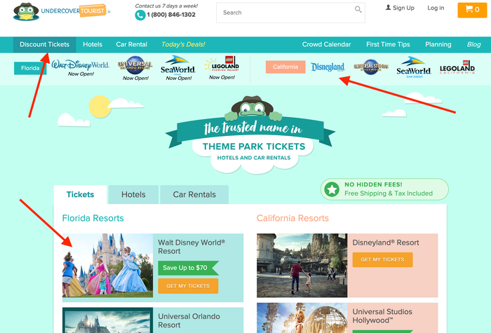Finding discounted tickets on Undercover Tourist