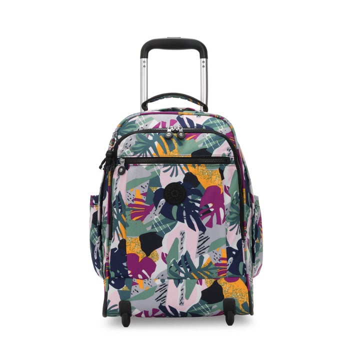 Gaze Large Printed 15 Laptop Rolling Backpack