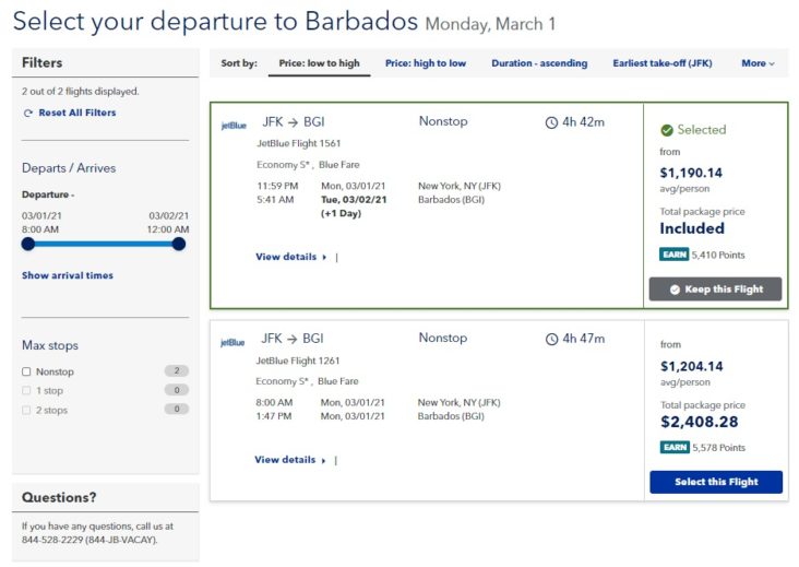 jet blue vacation packages to pr