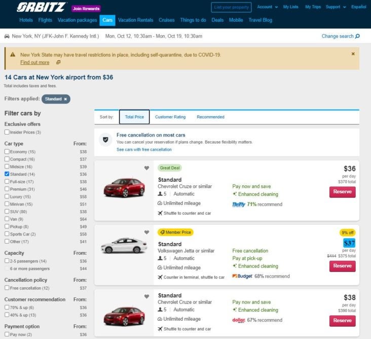 Orbitz JFK Airport Orbitz JFK Airport