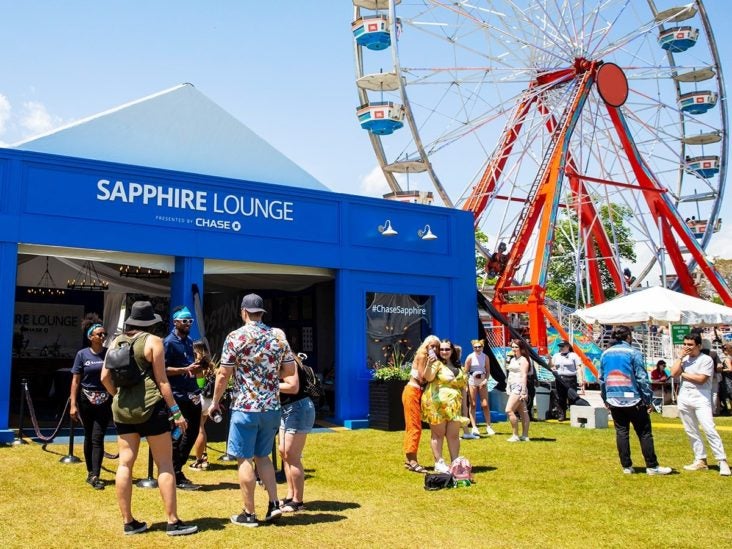 chase on main sapphire sundance lounge Sapphire Lounge Boston Calling Music Festival