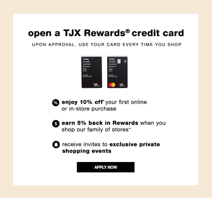 TJX Rewards Credit Cards Benefits