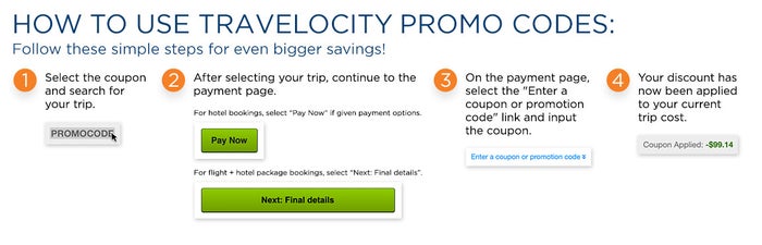 Travelocity How To Use Promo Codes
