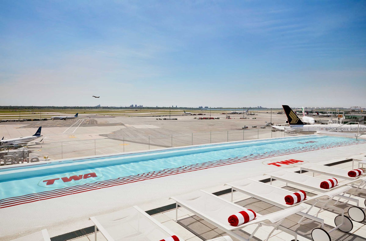TWA Hotel Pool at JFK Airport TWA Hotel Pool at JFK Airport
