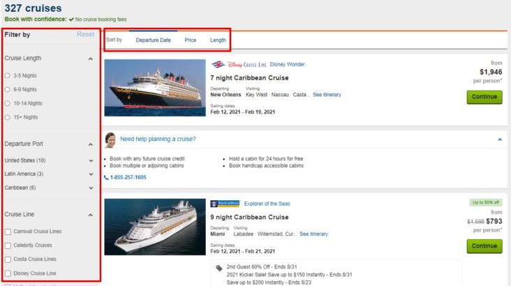 Travelocity cruise filter sort Travelocity cruise filter sort