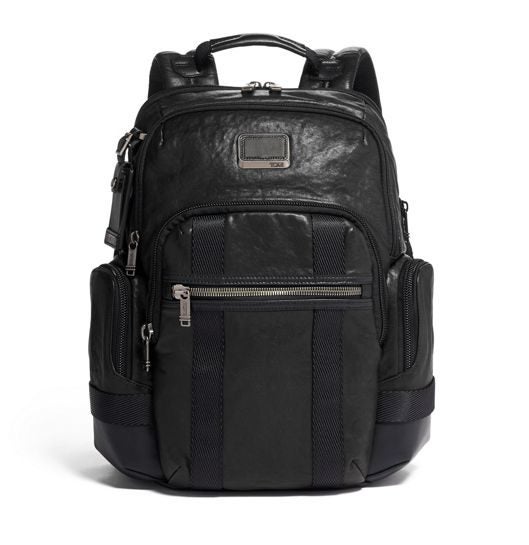 Tumi Alpha Bravo Nathan Expandable Backpack Leather Tumi Alpha Bravo Nathan Expandable Backpack Leather