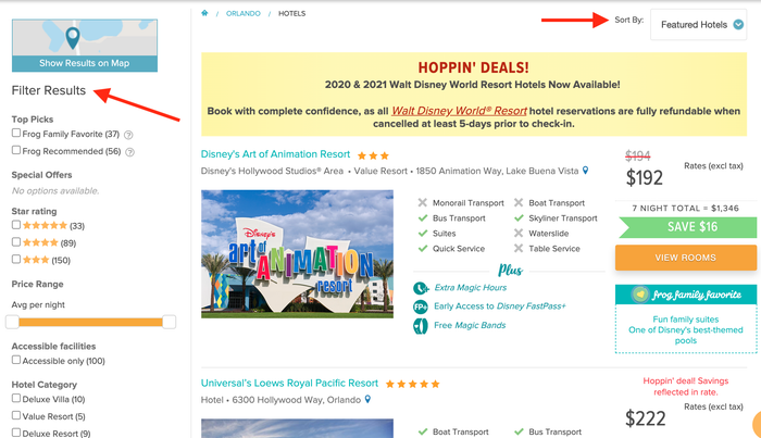 Undercover Tourist Hotels filtering and sorting Undercover Tourist Hotels filtering and sorting