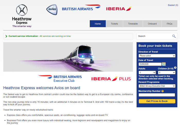 British Airways Heathrow Express British Airways Heathrow Express