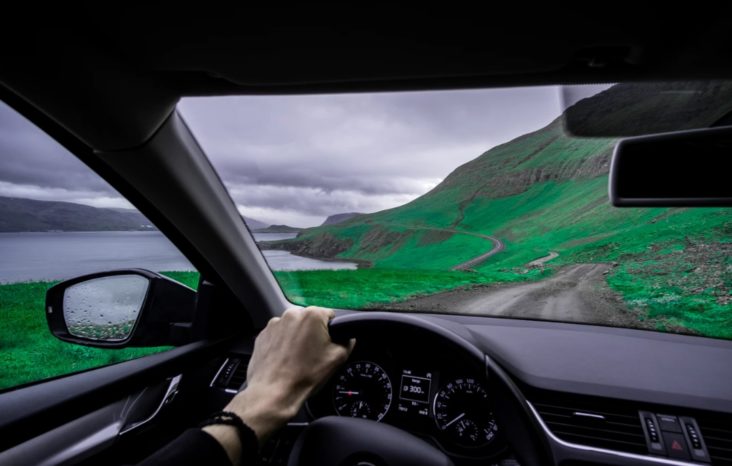 Car on Scenic Road