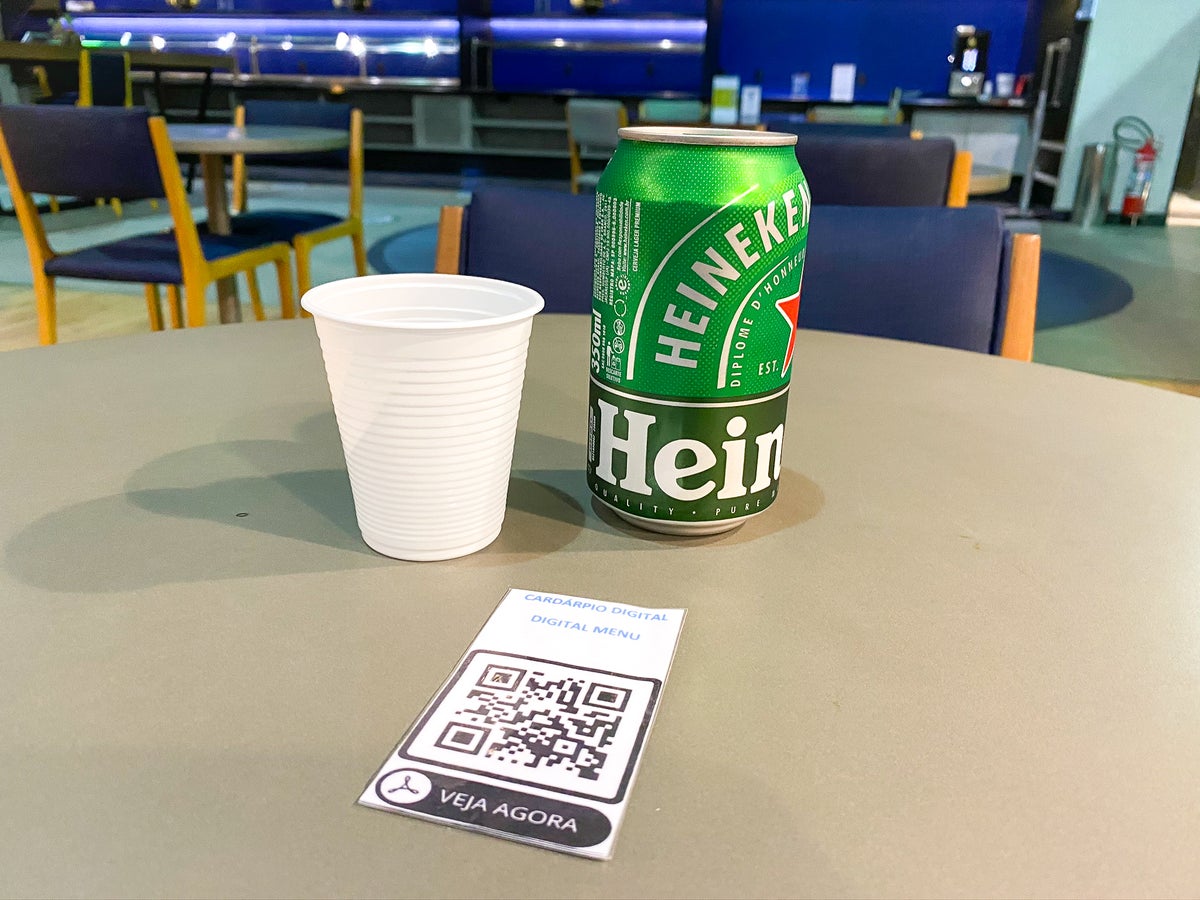 Heineken Beer at American Express Lounge GRU Guarulhos International Airport