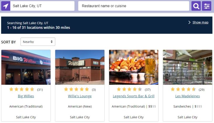 MileagePlus Dining Restaurant Search