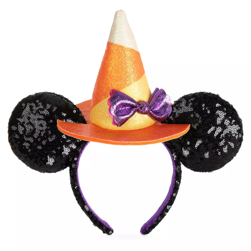 Minnie Mouse Halloween Witch Sequined Ear Headband Minnie Mouse Halloween Witch Sequined Ear Headband