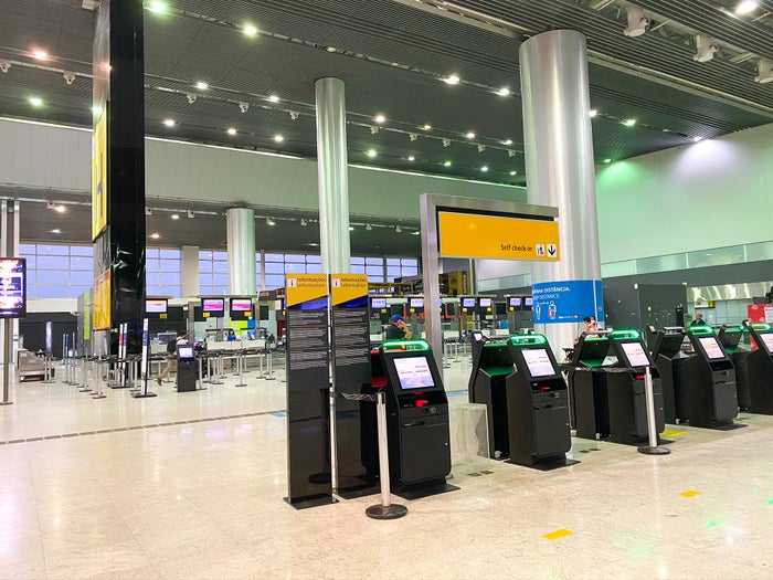 Self check in at gru guarulhos international airport