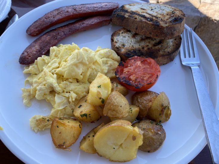 Ventana Big Sur an Alila Resort Sur House Ventana breakfast with Smokehouse hot link Ventana Big Sur an Alila Resort Sur House Ventana breakfast with Smokehouse hot link