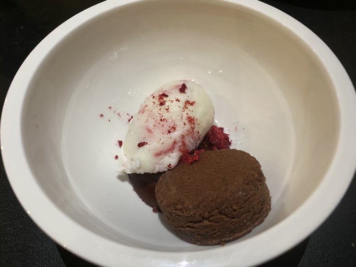 Ventana Big Sur an Alila Resort Sur House raspberry ripple raw milk sundae