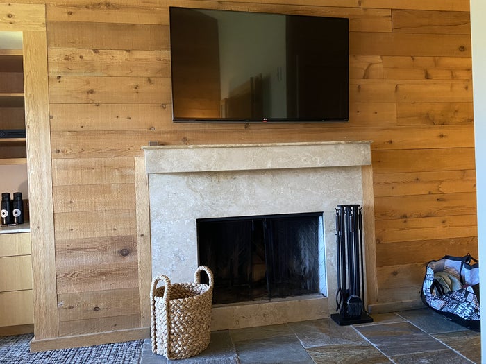 Ventana Big Sur an Alila Resort Ventana fireplace guestroom fireplace and TV