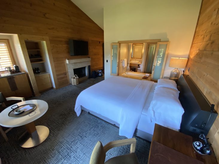 Ventana Big Sur an Alila Resort Ventana fireplace guestroom perspective Ventana Big Sur an Alila Resort Ventana fireplace guestroom perspective