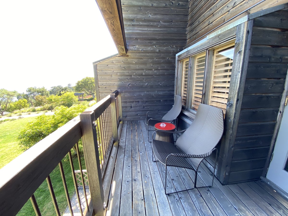Ventana Big Sur an Alila Resort Ventana fireplace guestroom private outdoor deck continued
