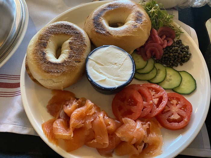 Ventana Big Sur an Alila Resort in room dining Lox Bagels