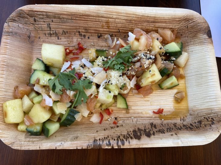 Ventana Big Sur an Alila Resort salmon poke Ventana Big Sur an Alila Resort salmon poke