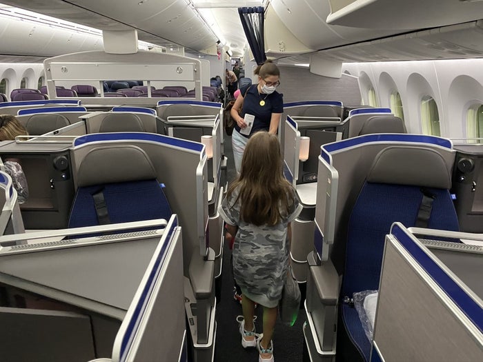 Boarding United Polaris Boeing 787 9 Dreamliner