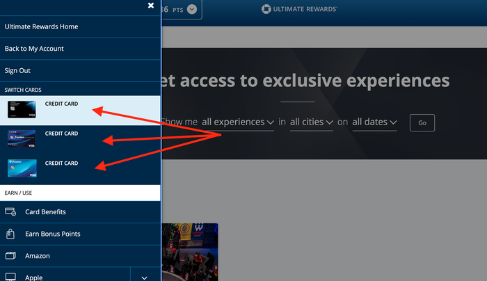 Chase Ultimate Rewards Experiences
