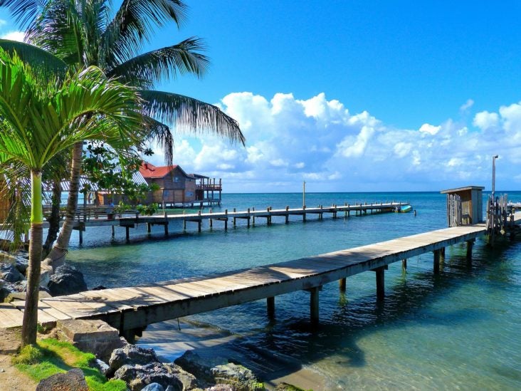 Honduras Roatan pier Honduras Roatan pier