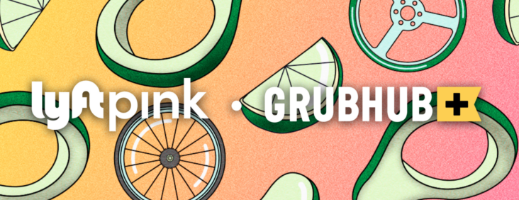 Lyft Pink Grubhub Lyft Pink Grubhub