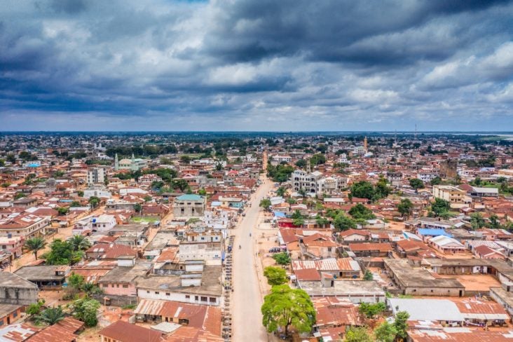 Porto Novo Benin Aerial View Porto Novo Benin Aerial View