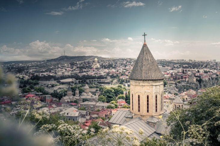 Tbilisi Georgia View of City Tbilisi Georgia View of City
