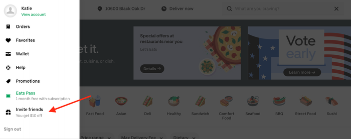Uber Eats Refer A Friend