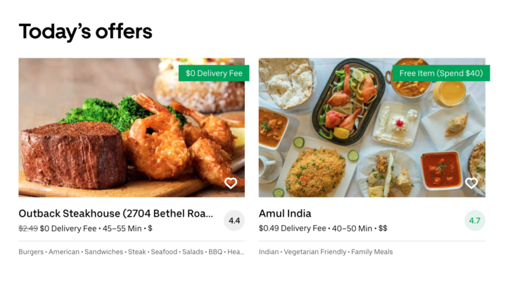 Uber Eats deals Uber Eats deals