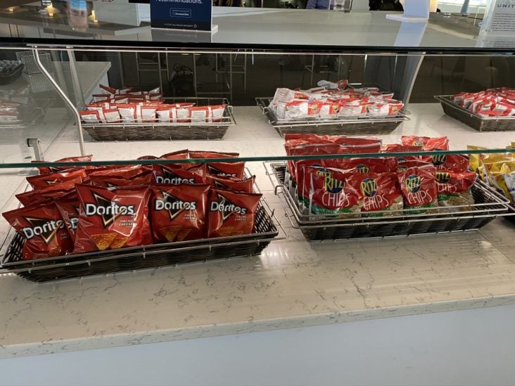 United Club EWR Cookies snack Doritos United Club EWR Cookies snack Doritos