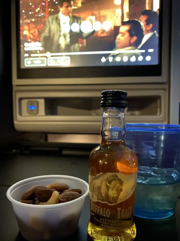 United Polaris nuts and whiskey