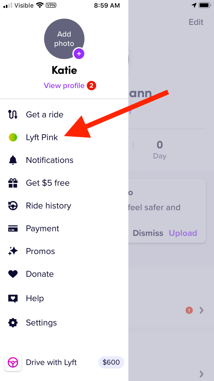 lyft pink and grubhub