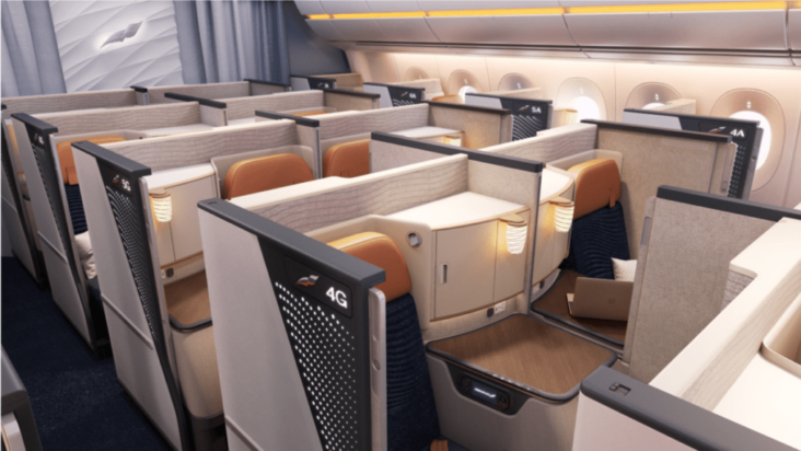 Aeroflot new A350 business class Aeroflot new A350 business class