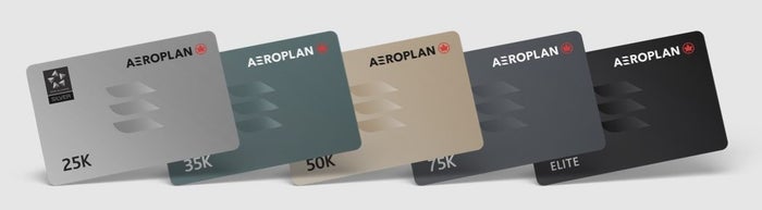 Aeroplan elite status cards