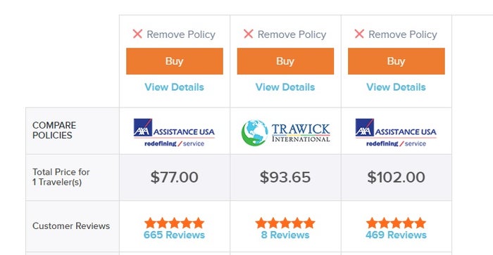 Amex Travel Compare