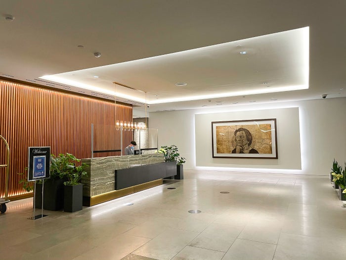 C. Baldwin Curio Collection Hilton Hotel in Houston Texas Front Desk