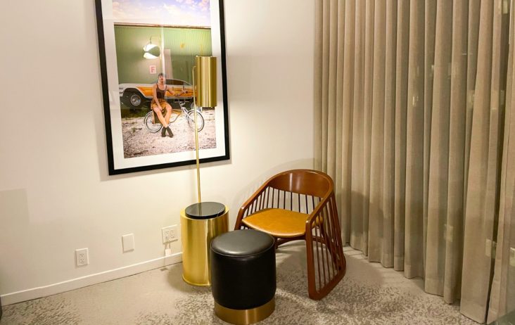 C. Baldwin Curio Collection Hilton Hotel in Houston Texas Guest Room chair C. Baldwin Curio Collection Hilton Hotel in Houston Texas Guest Room chair