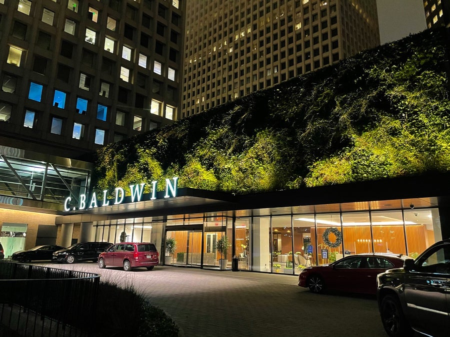 C. Baldwin hotel Houston entrance