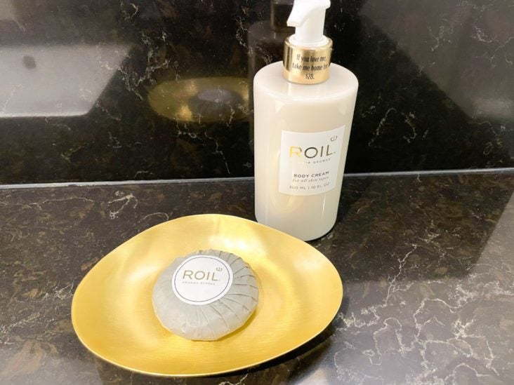 C. Baldwin Curio Collection Hilton Hotel in Houston Texas hand soap C. Baldwin Curio Collection Hilton Hotel in Houston Texas hand soap