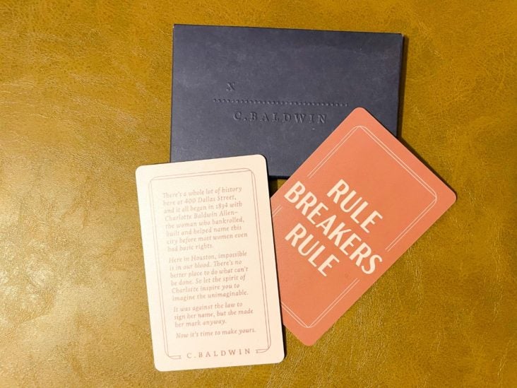 C. Baldwin Curio Collection Hilton Hotel in Houston Texas room keys C. Baldwin Curio Collection Hilton Hotel in Houston Texas room keys