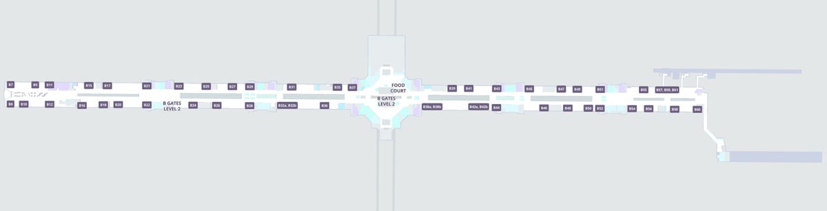 Denver International Airport Concourse B Map