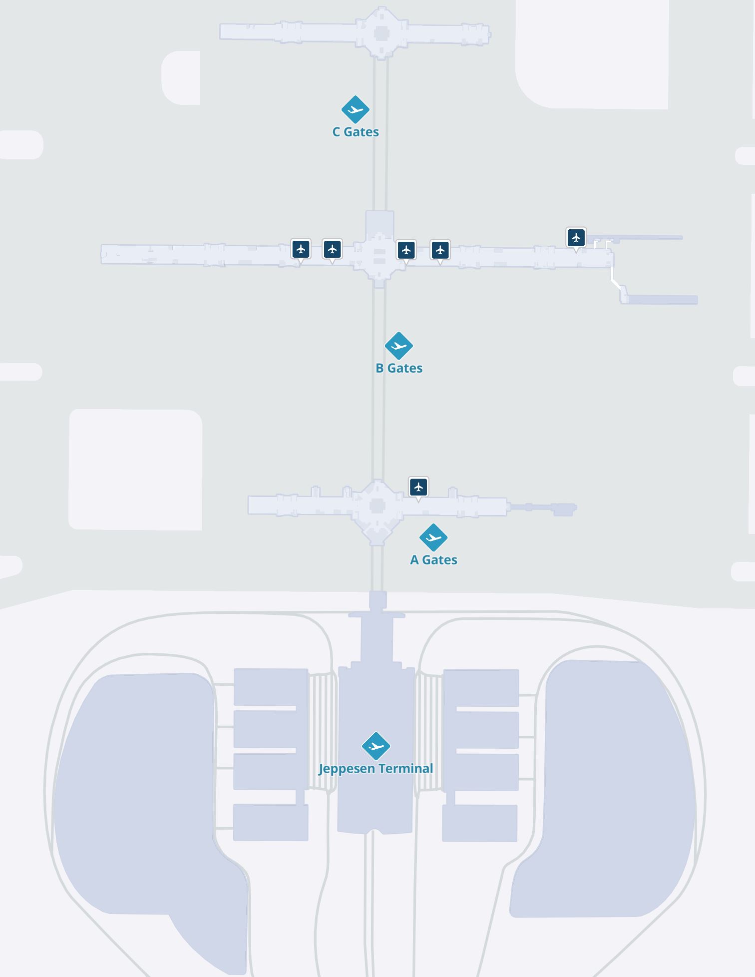Denver Airport Printable Map