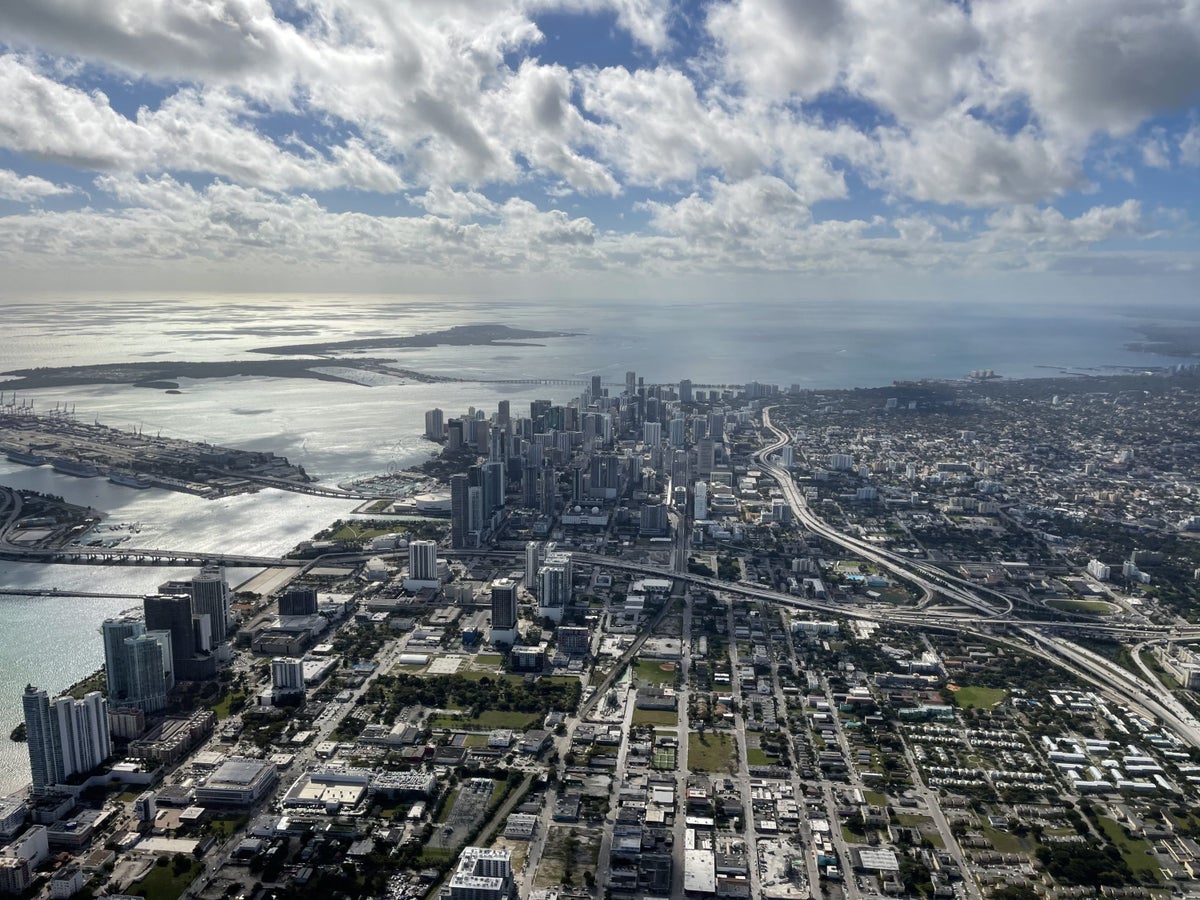 Downtown Miami View from 737 MAX