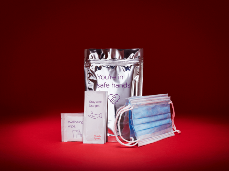 Virgin Atlantic Health Pack face mask Virgin Atlantic Health Pack face mask