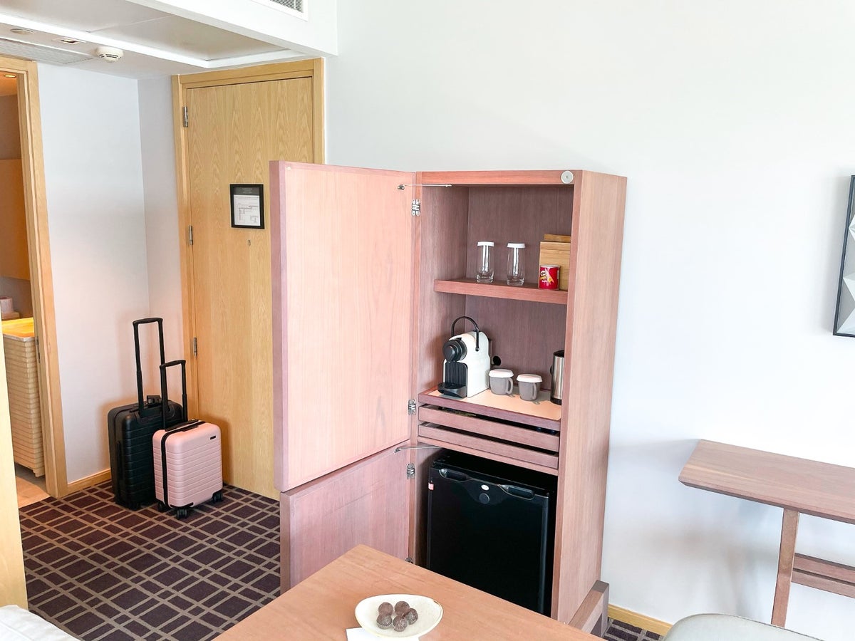 Coffee and minibar at Grand Hyatt Rio de Janeiro suite