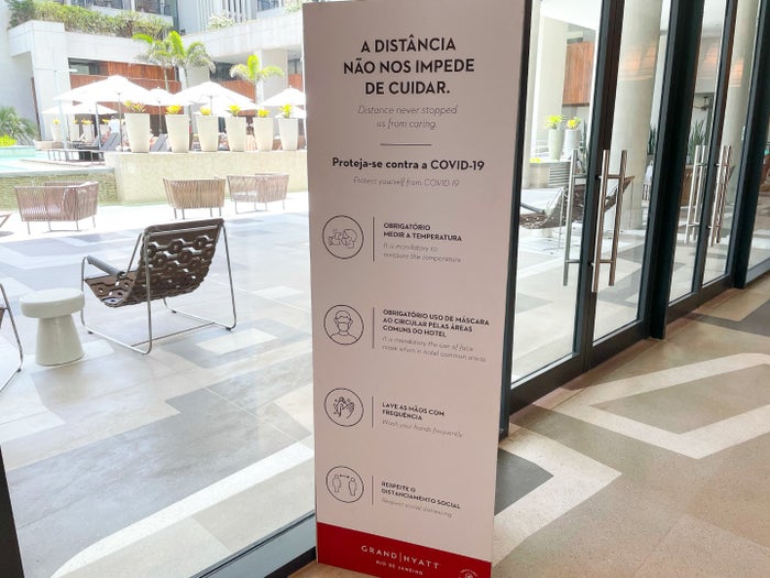 Covid protocols Grand Hyatt Rio de Janeiro
