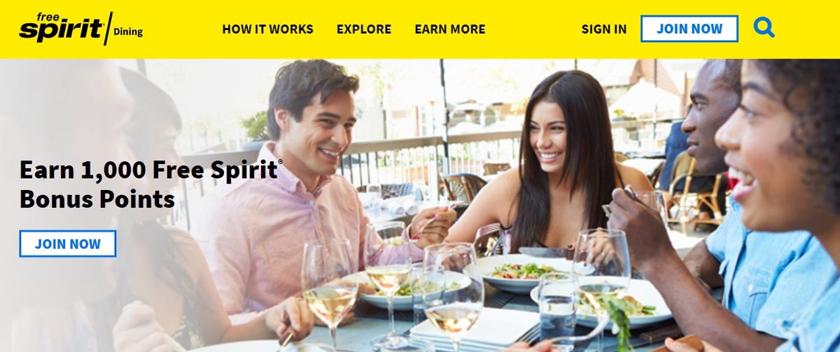 Free Spirit Dining homepage